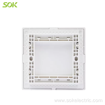 SOK 86x86mm Size Blank Plate White electric accessories